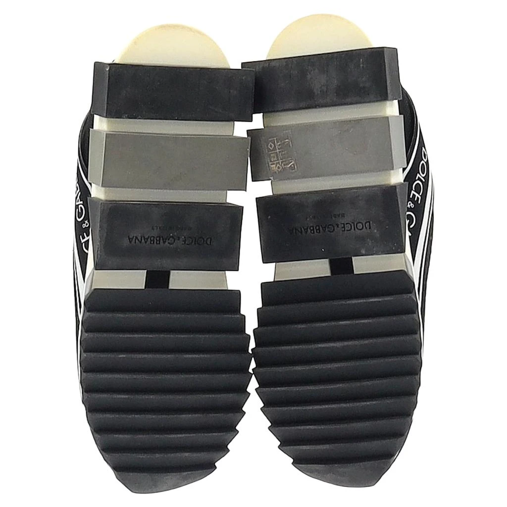 Dolce & Gabbana Sorrento Logo Low-Top Slip-On Sneakers in Black Polyester 6