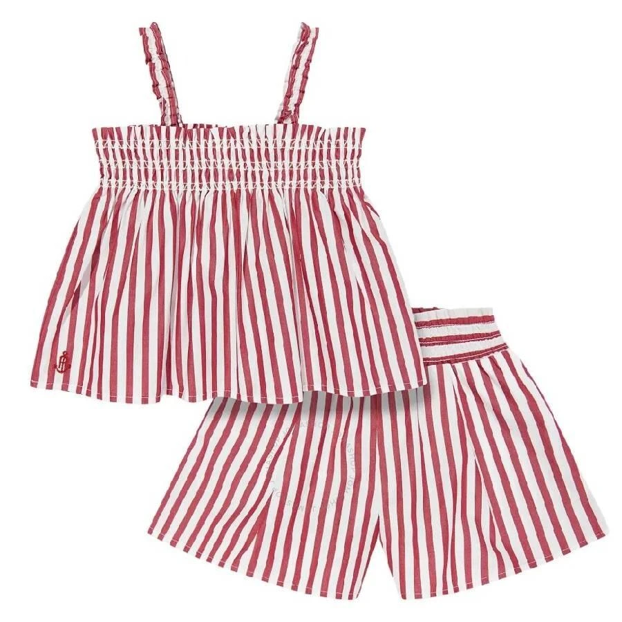 Ralph Lauren Girls Striped Pattern Shorts Set 1