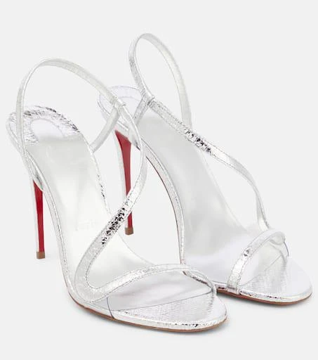 Christian Louboutin Rosalie metallic leather sandals 1