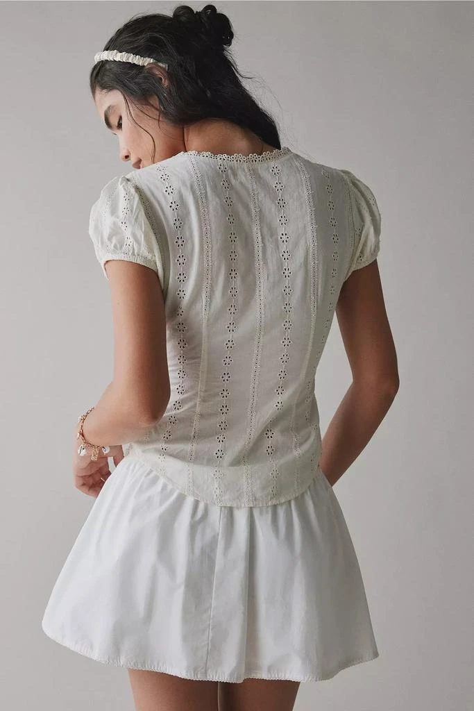 Kimchi Blue Kimchi Blue Secret Garden Eyelet Lace Tie-Front Bed Jacket 4