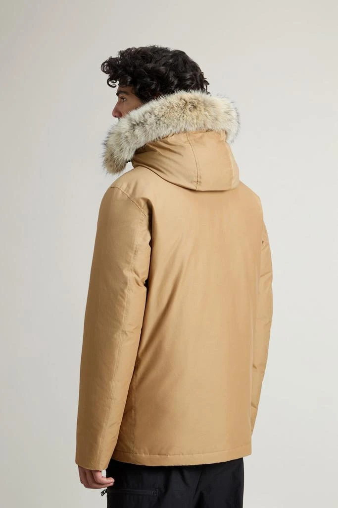 Woolrich Arctic Anorak in Ramar Cloth with Detachable Fur - Men - Beige 3