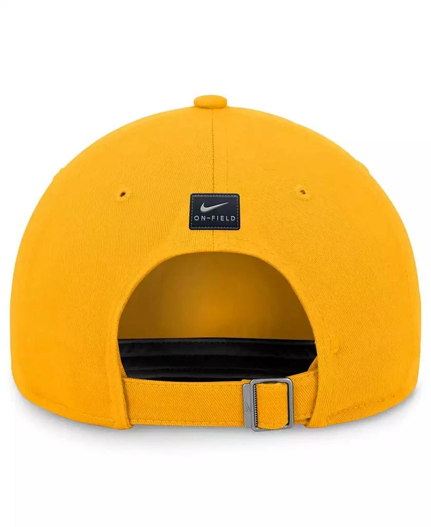 NIKE Men's Gold West Virginia Mountaineers 2024 On-Field Club Adjustable Hat 4