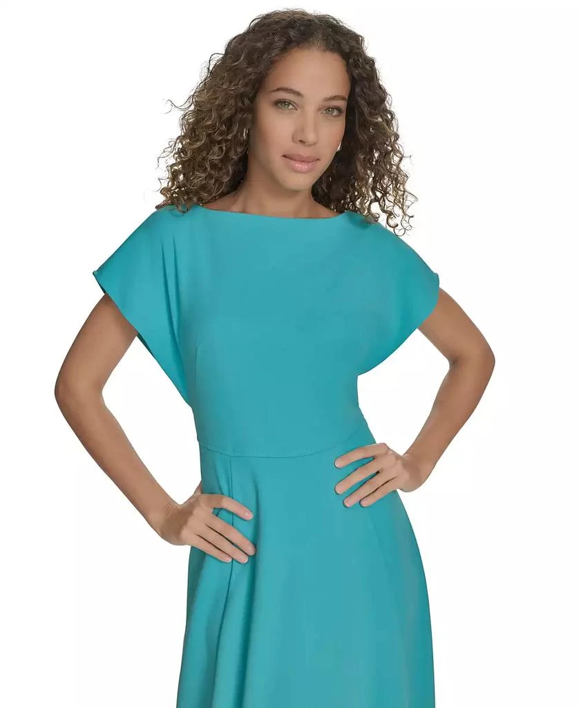 Calvin Klein Petite Flutter-Sleeve Sheath Midi Dress 3