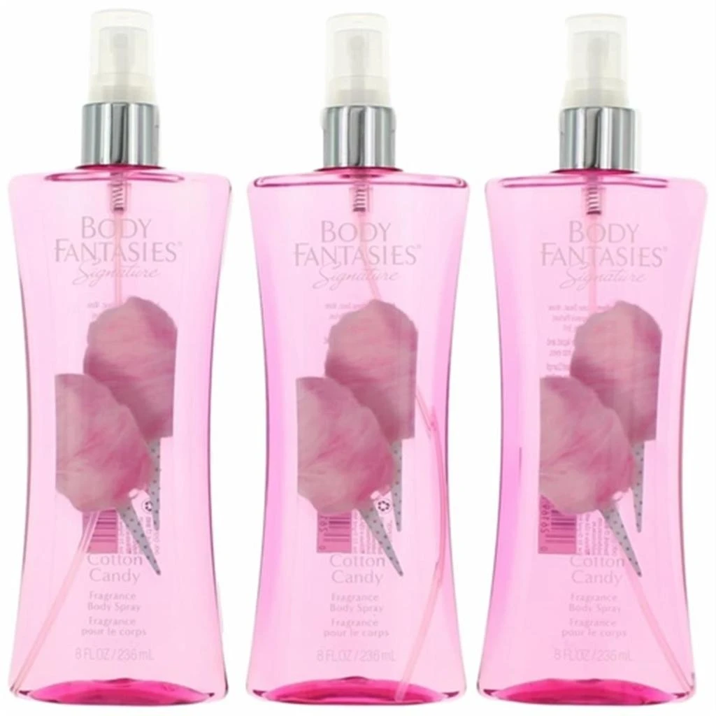 PARFUMS de COEUR awbfscc8bm3p 8 oz Cotton Candy Fragrance Body Spray for Women, Pack of 3 1