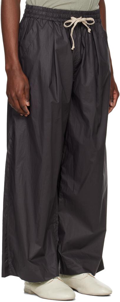 Jan-Jan Van Essche Gray O-Project Coated Typewriter Wide Trousers