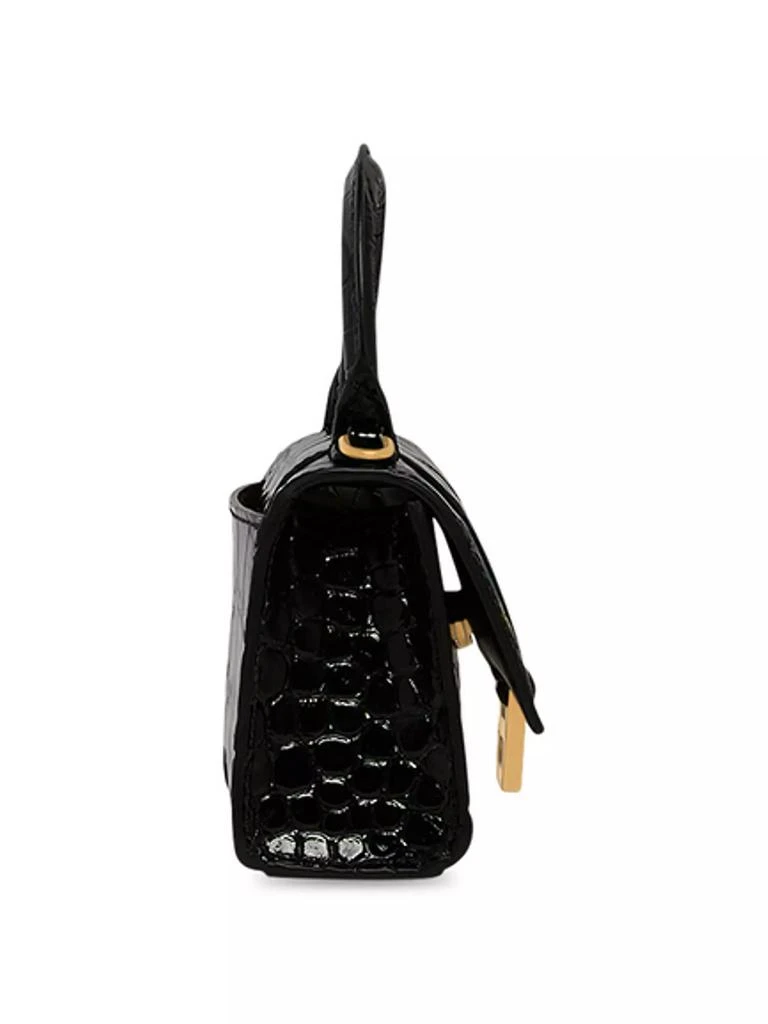 Balenciaga Hourglass Mini Handbag With Chain Crocodile Embossed 3