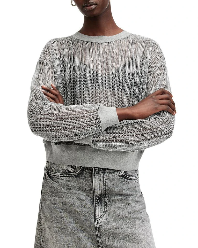 ALL SAINTS Giana Sheer Sweatshirt 4