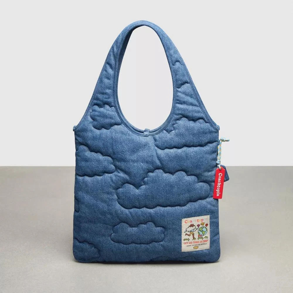 Coach Flat Tote With Cloud Quilting 1