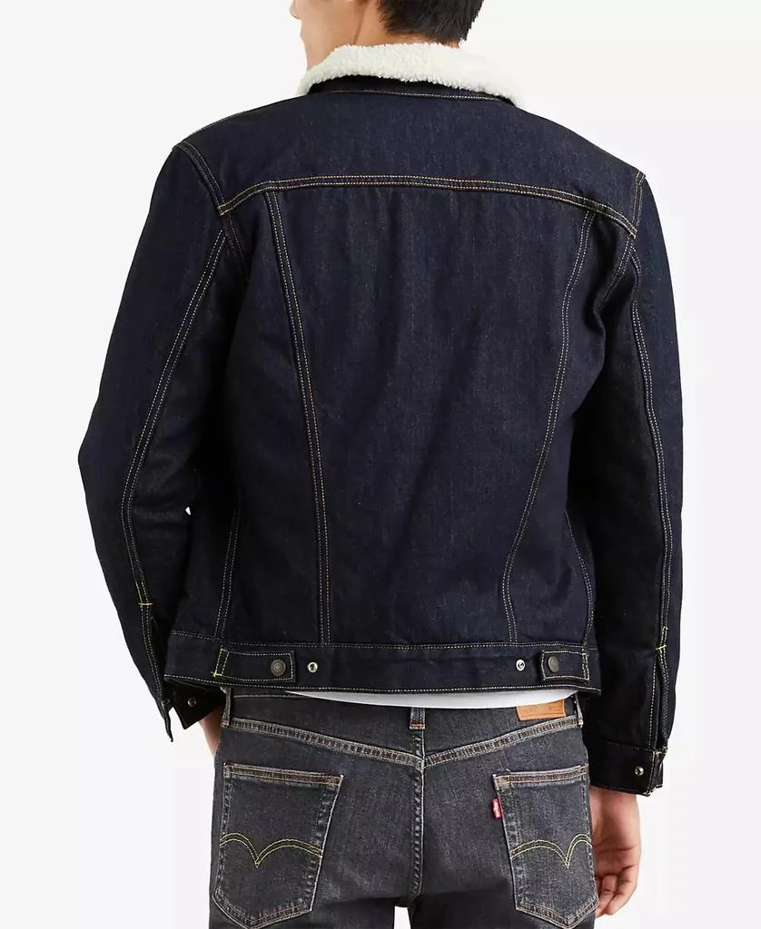 Levi's Men's Regular Fit Sherpa Denim Trucker Jacket 4