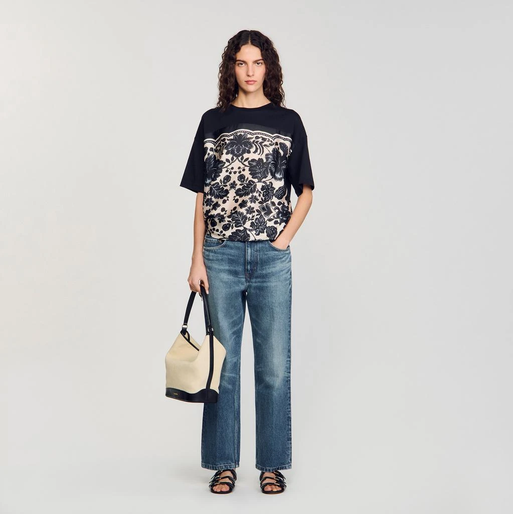 Sandro Floral motif T-shirt 1