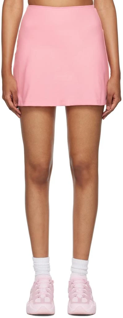 Girlfriend Collective Pink High-Rise Skort 1