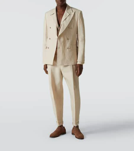 Dolce 
Gabbana Double-breasted linen blazer 2