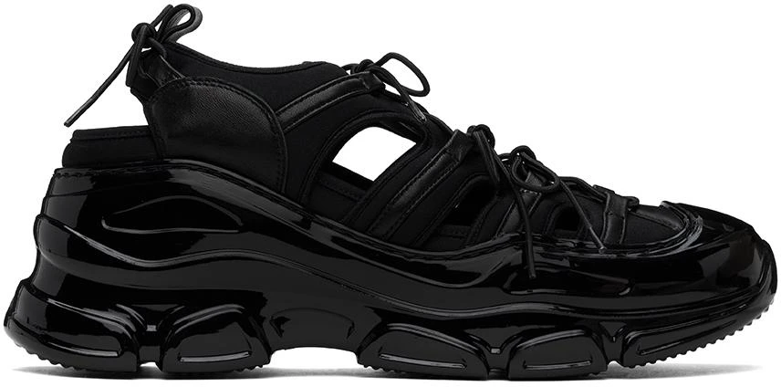 Simone Rocha Black Classic Tracker Trainer Sneakers 1