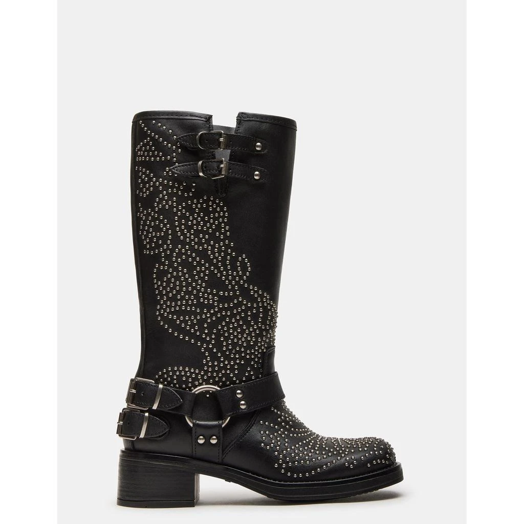 Steve Madden Astor Black Leather Studs 1