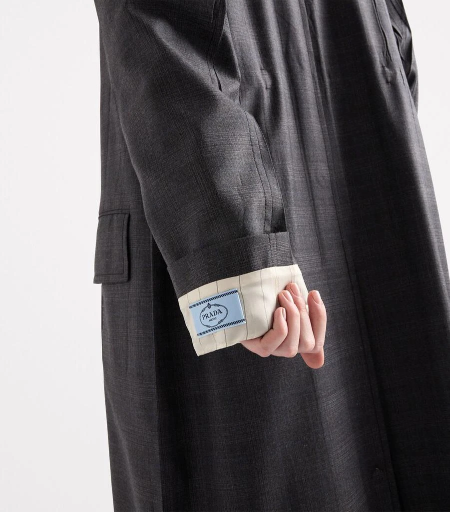 Prada Wool Cuff-Detail Coat 4