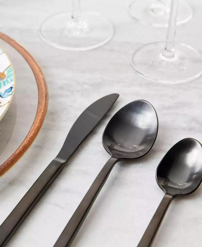 Fortessa Arezzo Brushed Black 5pc Place Setting 6
