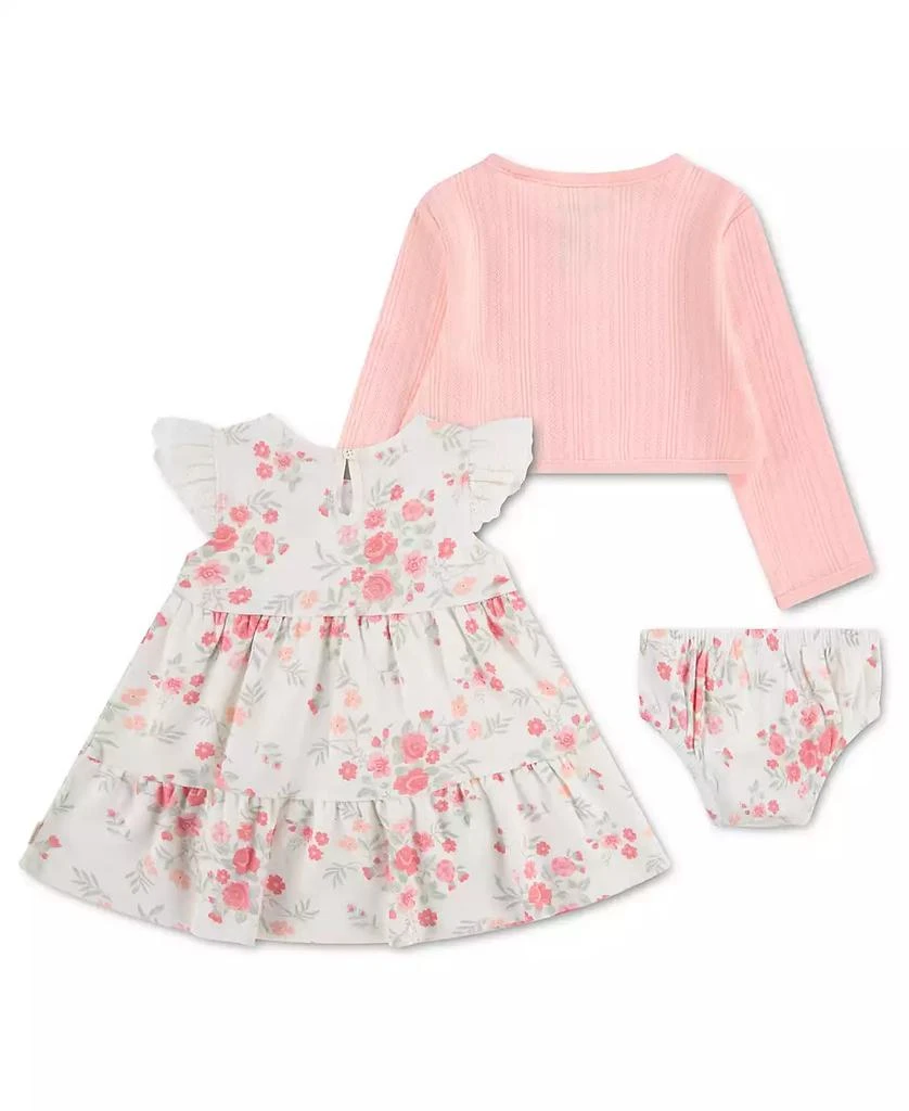 Huggies Baby Girls
 Round Neck Cardigan, Dress and Bloomers, 3-Piece Set 2