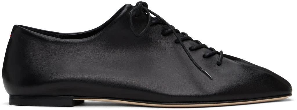 AEYDE Black Isla Nappa Leather Derbys 1