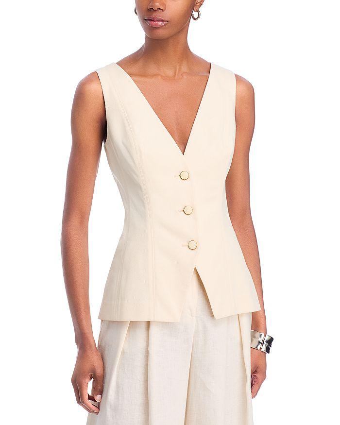 VERONICA BEARD Avalina Sleeveless V Neck Vest