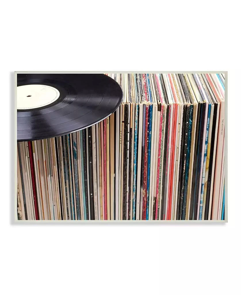 Stupell Industries Vintage-Inspired Records Display Wall Plaque Art, 12.5" x 18.5" 1