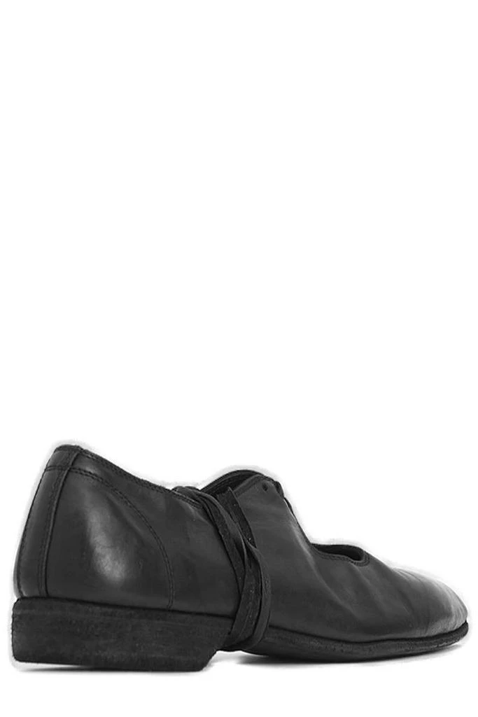 guidi Guidi Pointed Toe Lace-Up Flat Shoes 2