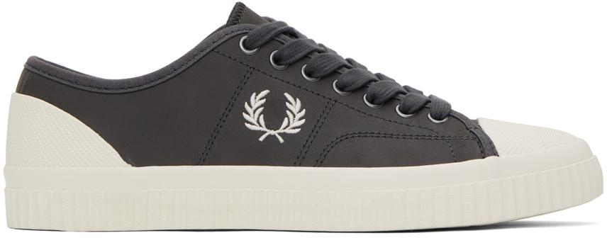 Fred Perry Gray Low Hughes Sneakers