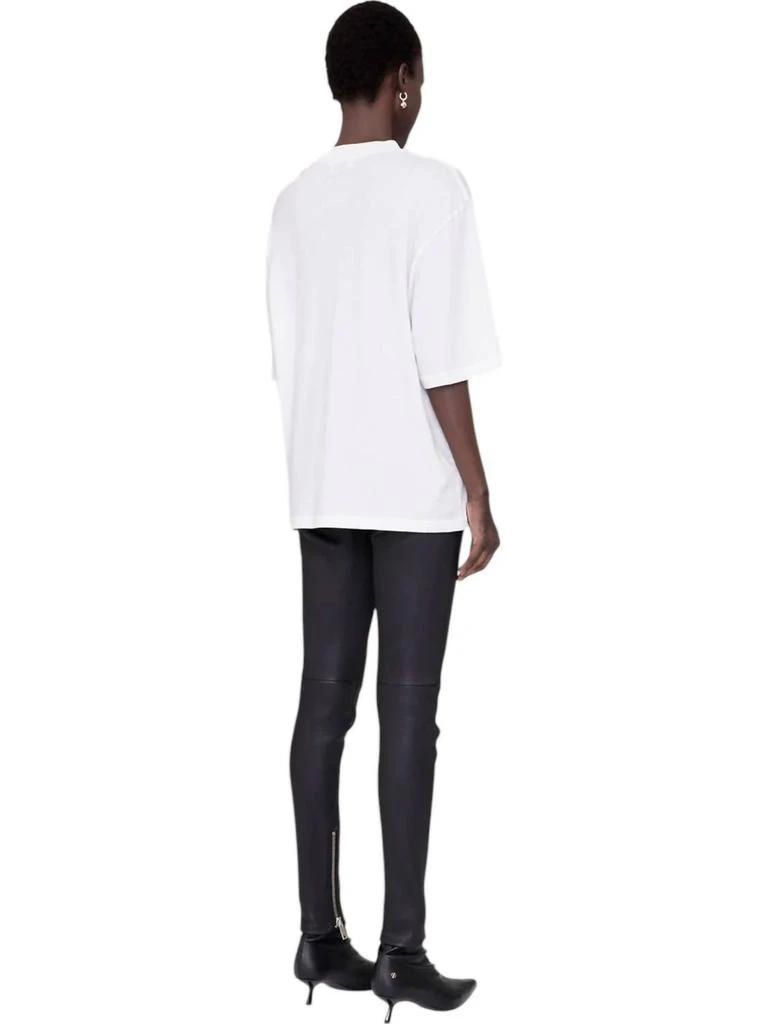 ANINE BING Avi Tee Top In White Kate Moss 2