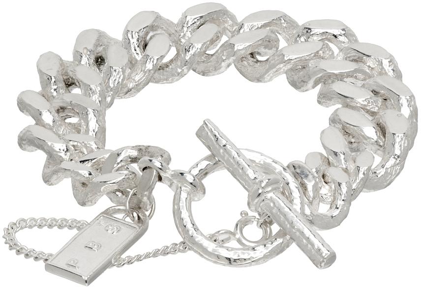 Pearls Before Swine Silver Spliced Link Bracelet