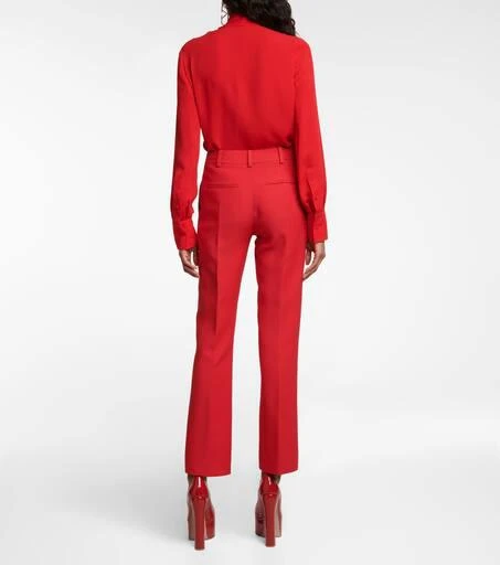 Valentino VLogo chain wool and silk pants 3
