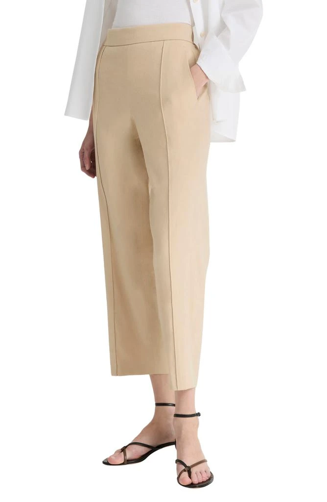 Vince Pintuck Linen Blend Tapered Trousers 1