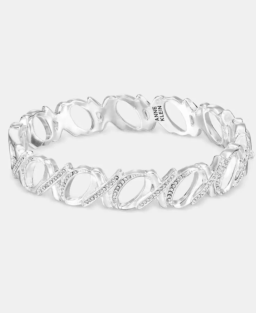 Anne Klein Pavé XOXO Bangle Bracelet