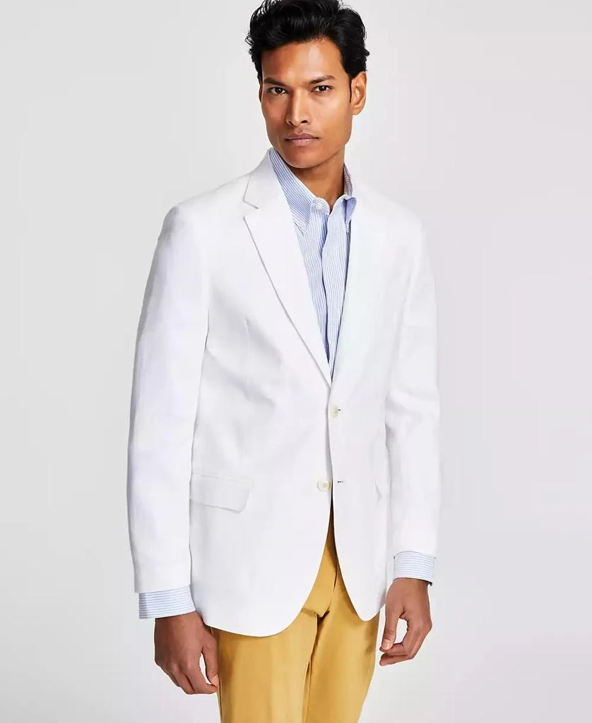 Nautica Men's Modern-Fit Solid Colored Linen Sport Coat 1