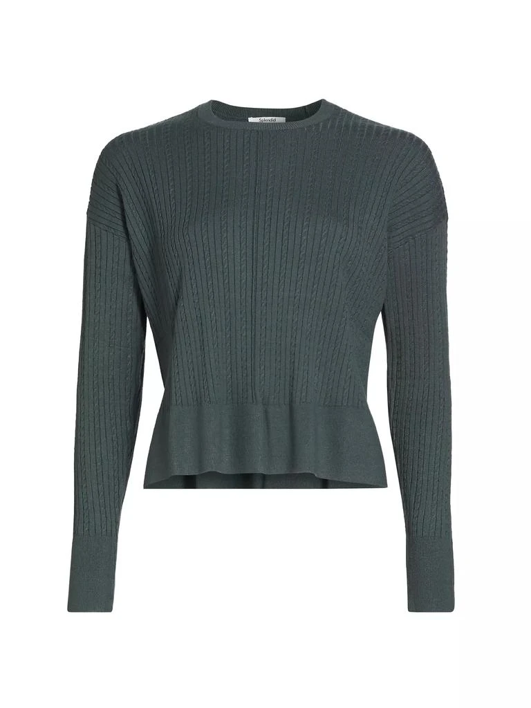 Splendid Veronica Cable-Knit Sweater 1