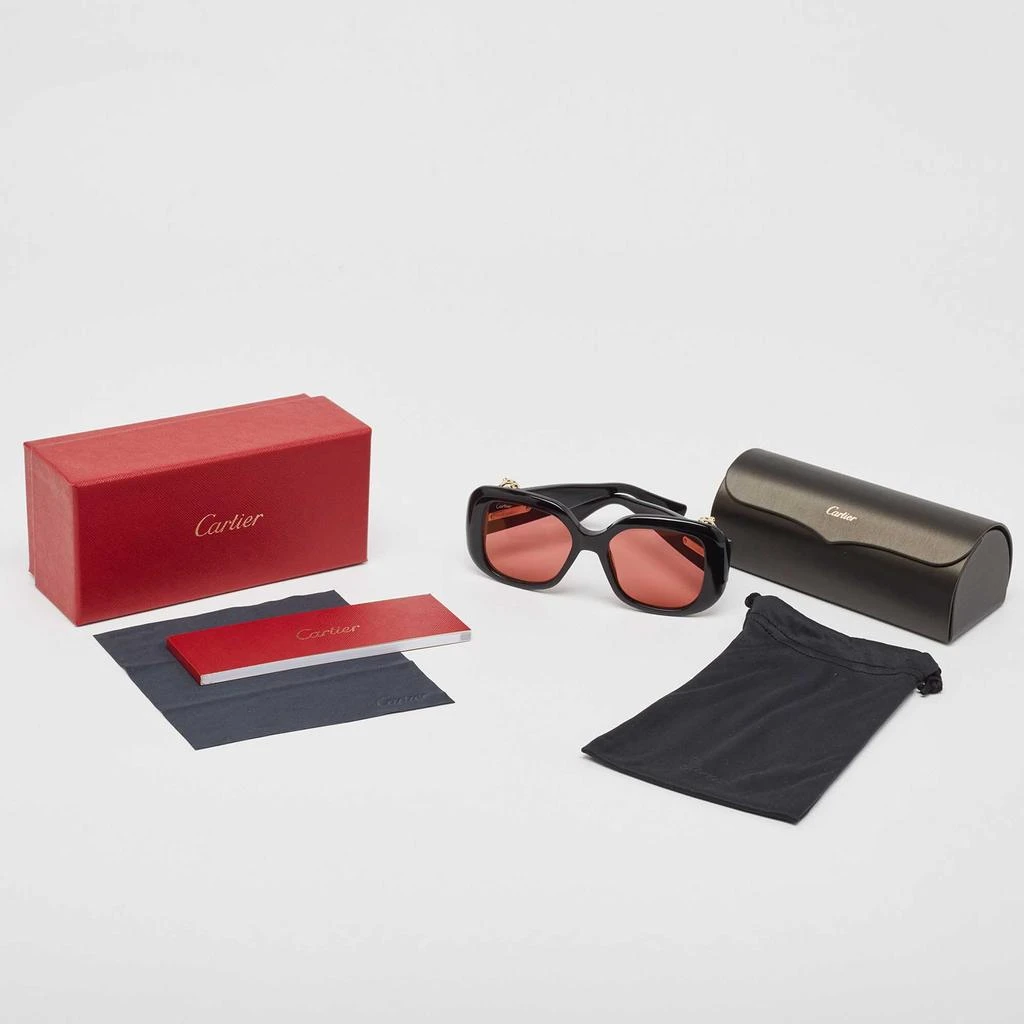 Cartier Cartier Black/Pink Panthère de Cartier Square Sunglasses 4