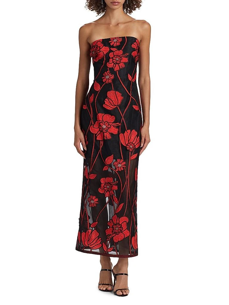 Milly Shiloh Grand Fleur Embroidered Dress 3