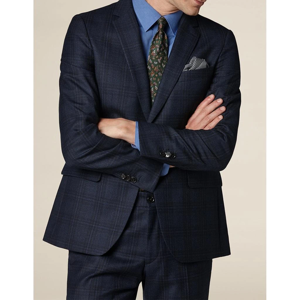 预计3周后发货 Fursac Fursac - Costume Bleu Motif Prince De Galles - Bleu - Motif Prince De Galles 2
