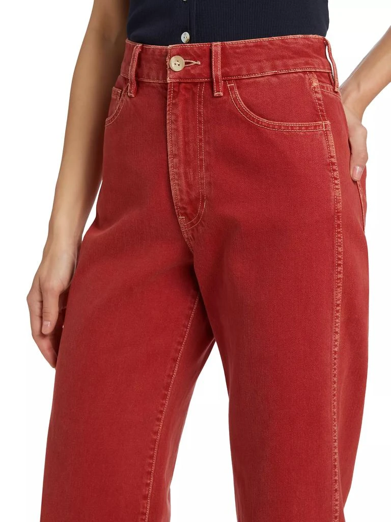 VERONICA BEARD Taylor Wide-Leg Crop Jeans 6
