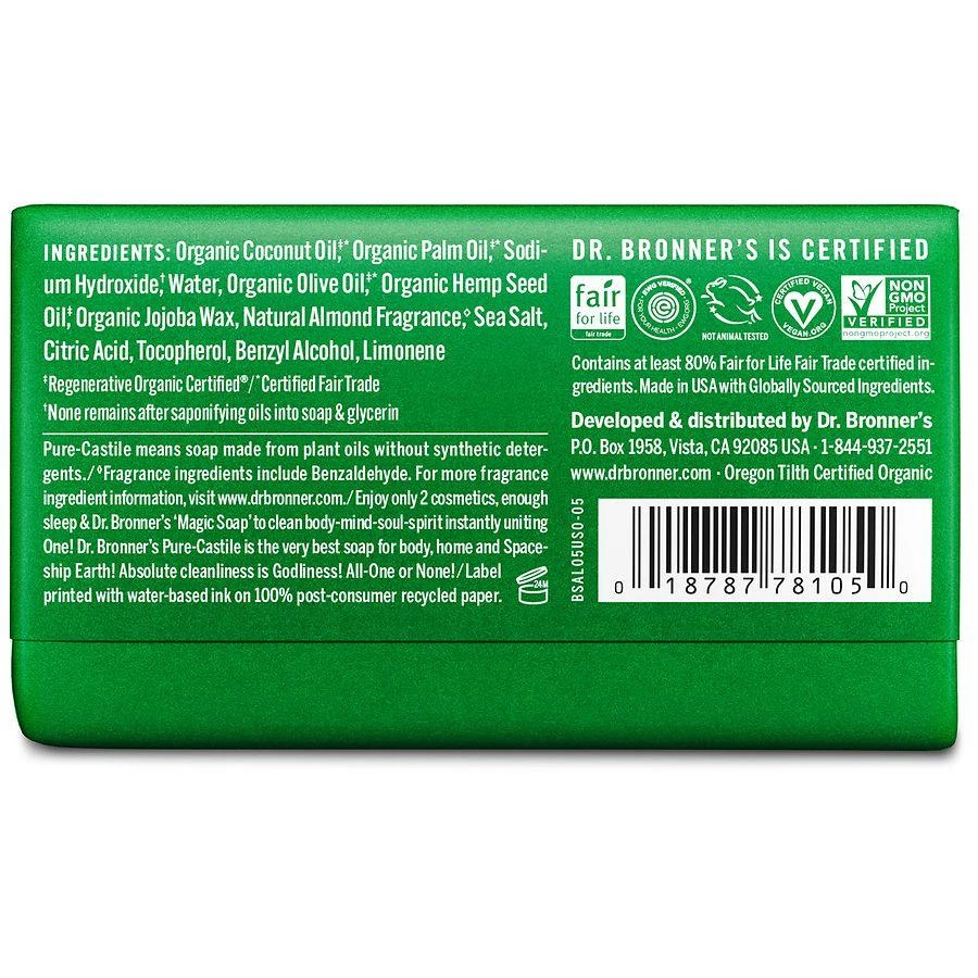 Dr. Bronner
s All-One Pure-Castile Magic Bar Soap Almond 2
