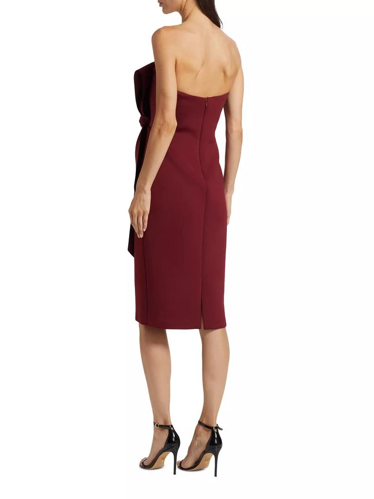 Badgley Mischka Bow-Detailed Strapless Cocktail Dress 5