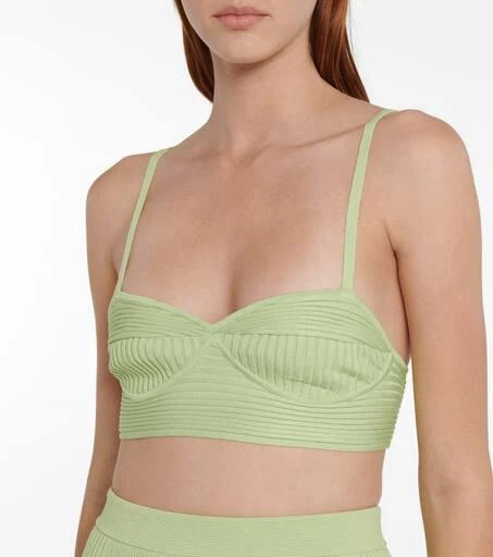 Jonathan Simkhai Linden ribbed-knit bralette 4