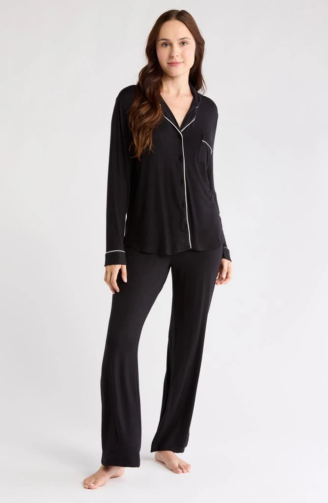 Nordstrom Tranquility Long Sleeve Shirt & Pants Two-Piece Pajama Set 1