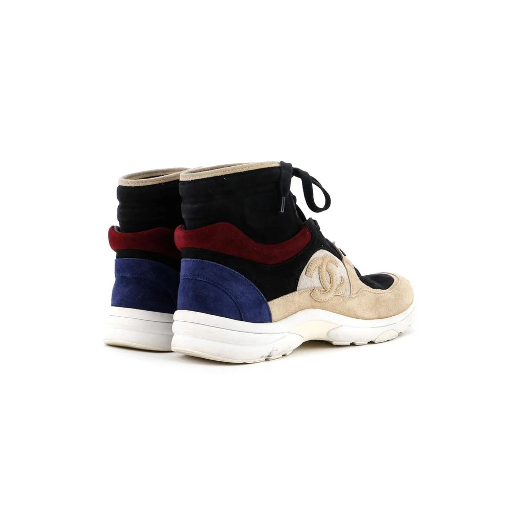 Chanel Women's CC High-Top Sneakers Suede and Leather 3