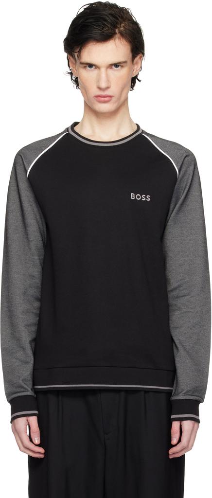 Hugo Boss Black Raglan Sleeve Sweatshirt