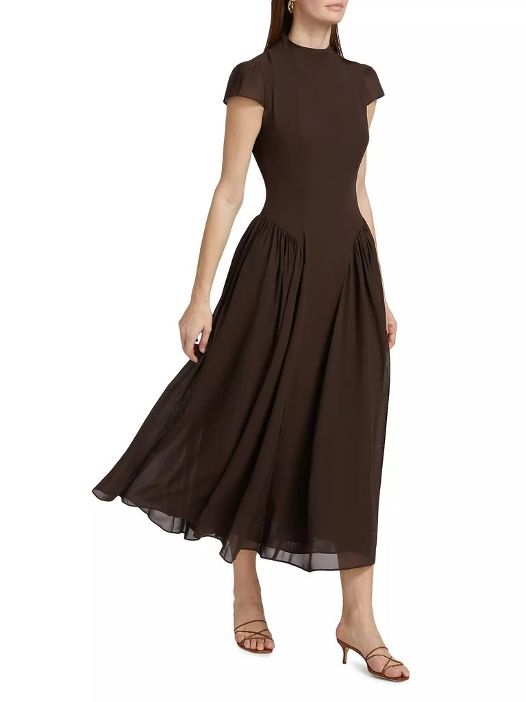 Reformation Maven Georgette Midi-Dress 4