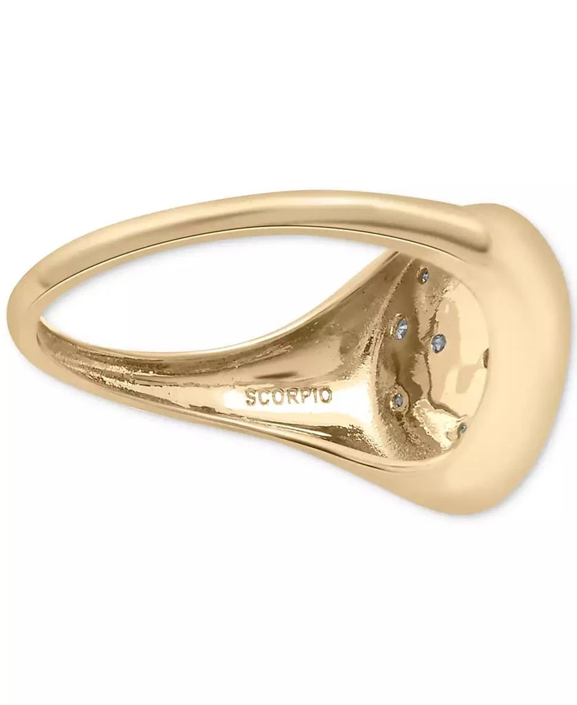 Wrapped Diamond Scorpio Constellation Ring (1/20 ct. t.w.) in 10k Gold, Created for Macy's 3