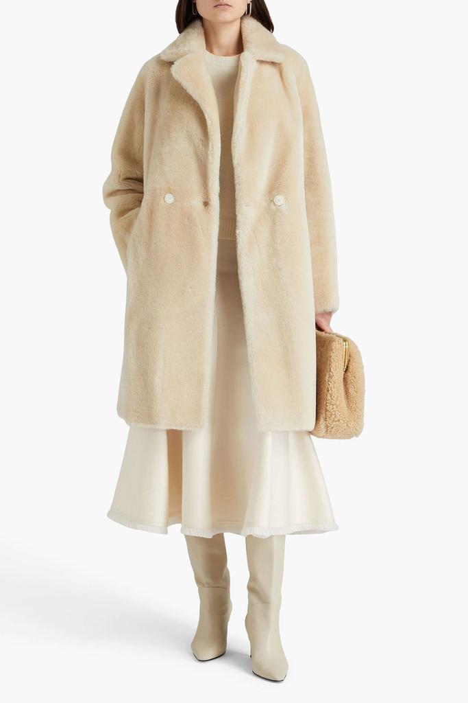 Yves Salomon Double-breasted shearling coat