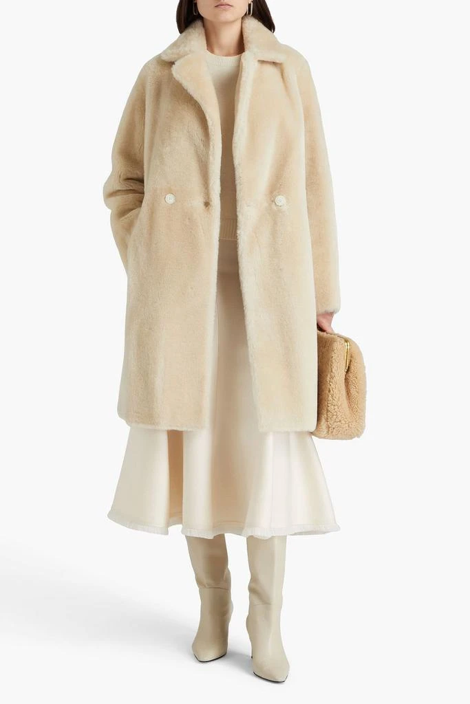 YVES SALOMON Double-breasted shearling coat 2