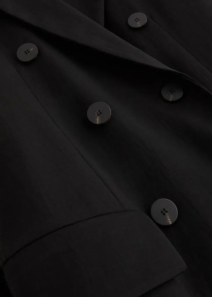 Harris Wharf London Double-breasted woven coat 5