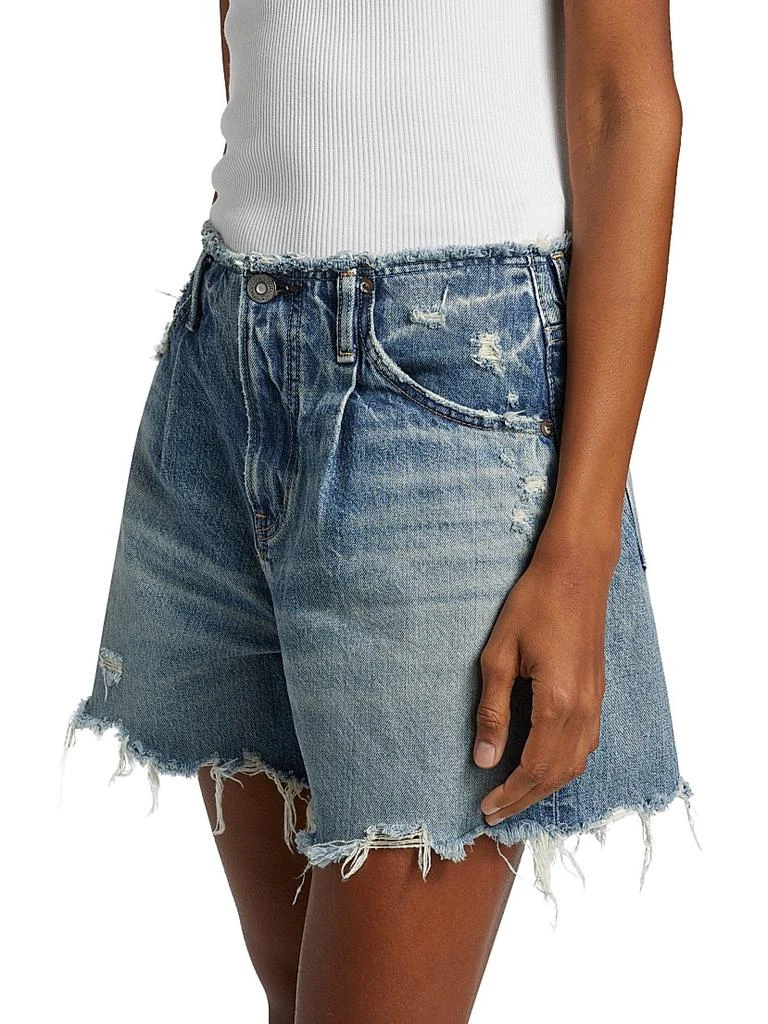 MOUSSY VINTAGE Ludlow Raw-Edge Shorts 4