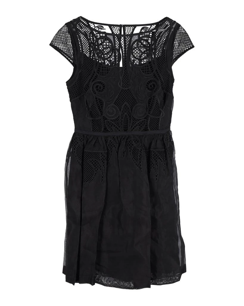 Cap Sleeve Lace Dress in Black Cotton  On Sale Now with Up to 82% Off |  Discover Exclusive Deals & Savings at BeyondStyle  Authentic Temperley  London dresses|women|clothing with Limited-Time Discounts,
